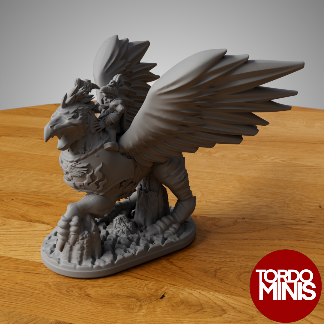 Humankind Kingdoms: General on monster (10mm scale)